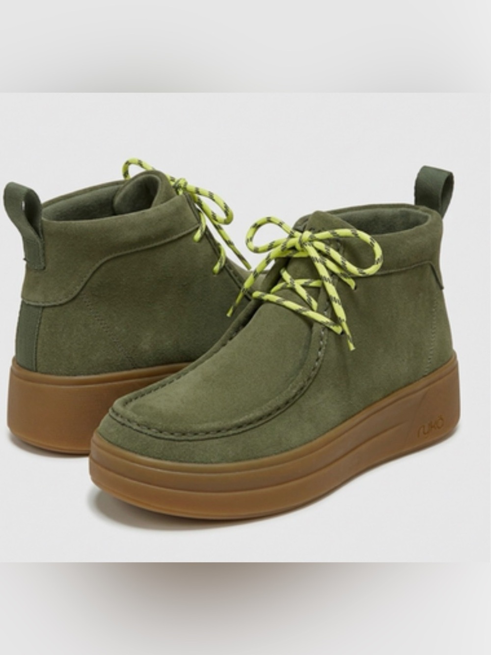 UEC Ryka Vibrant Washable Lace-Up Boots Women’s 9W Pine Green
